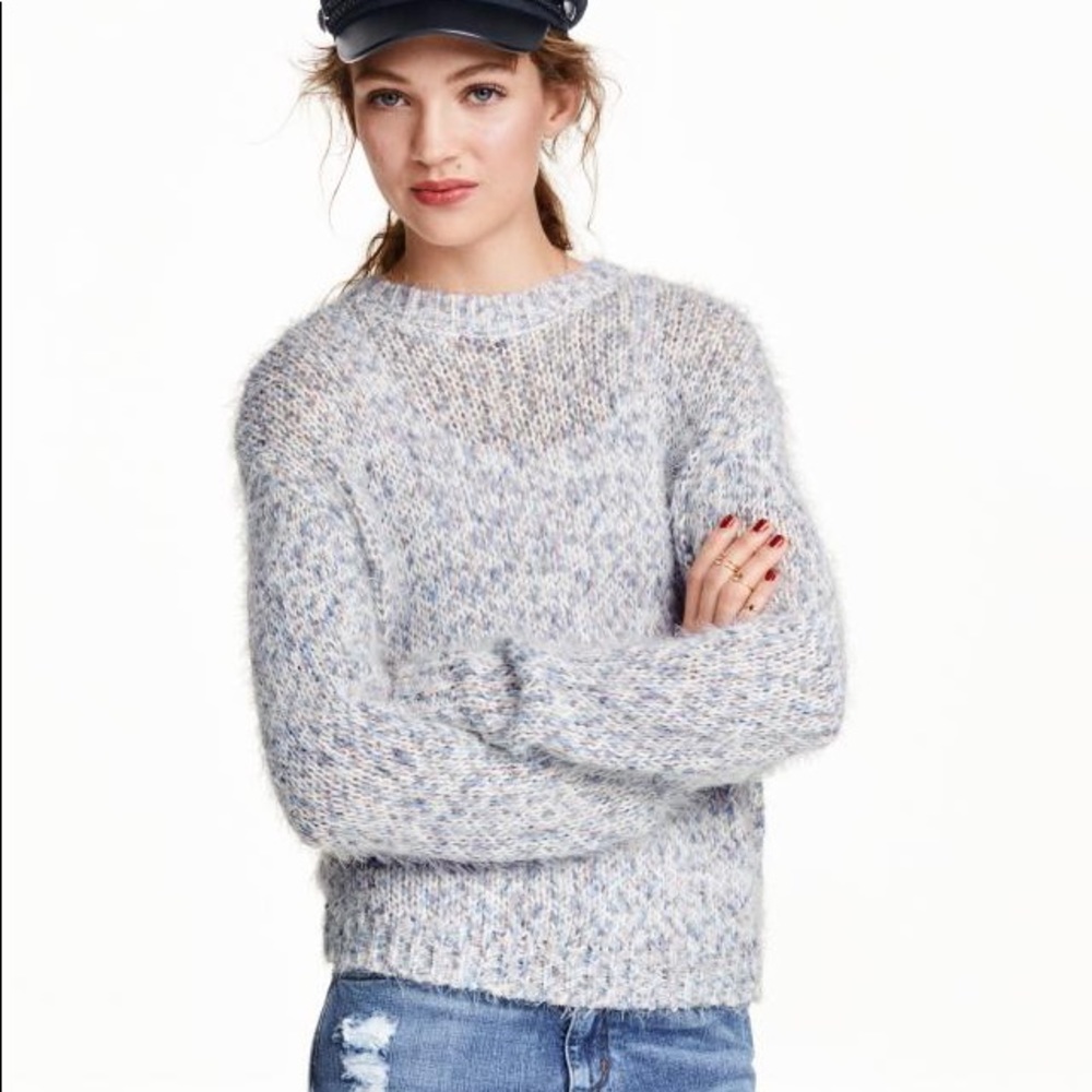 H&M Divided Knitted Jumper Soft Loose Knit Sweater